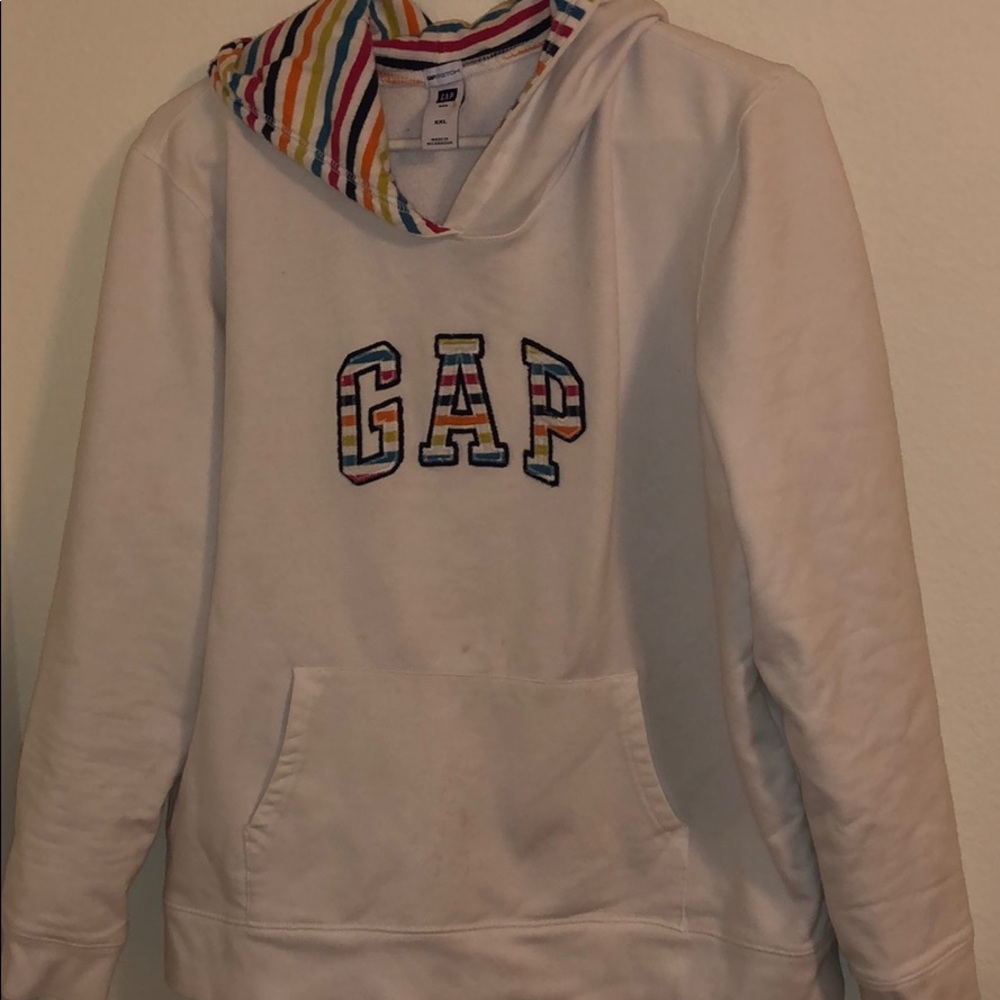 white hoodie
